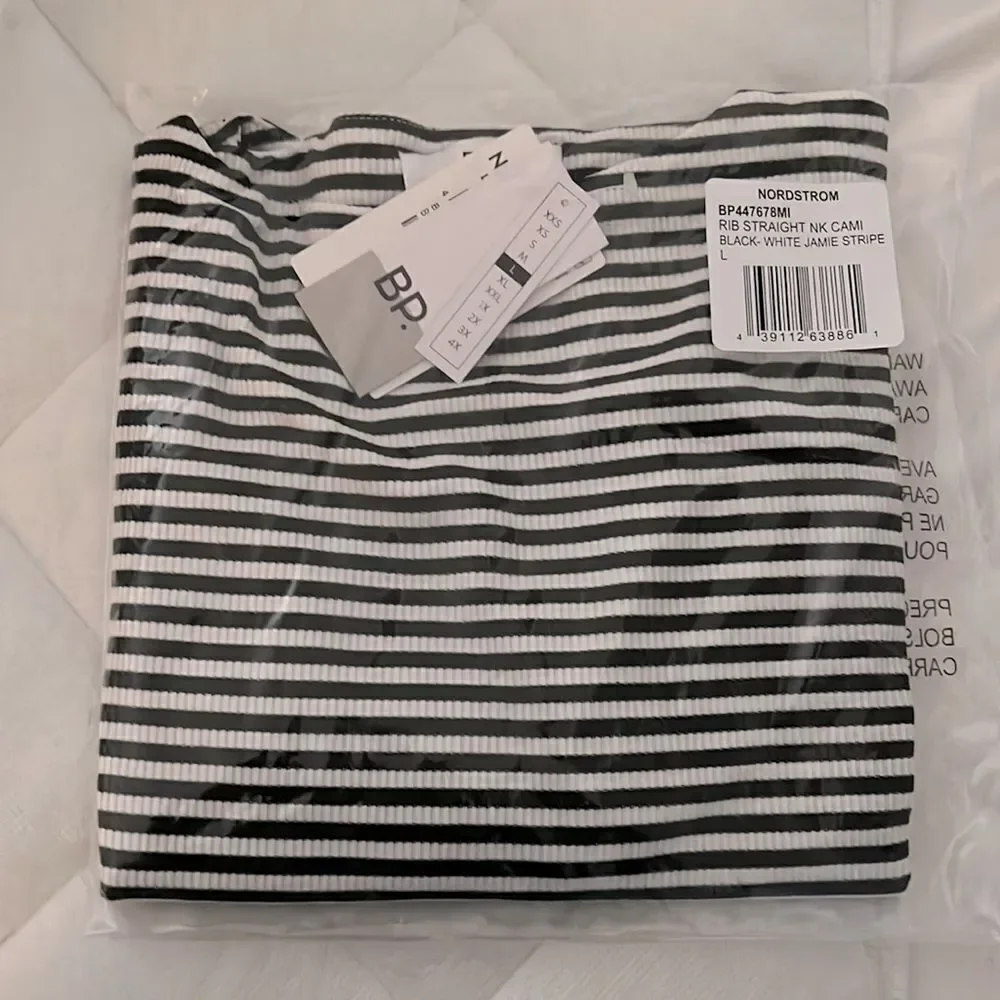 BP Stripped Rib Crop Camisole - Picture 6 of 7
